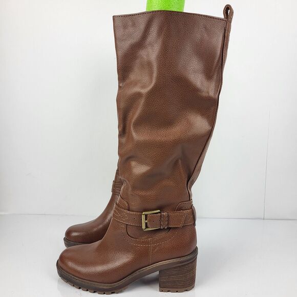 ZODIAC Georgia Round Toe Block Heel Zip-Up Riding Boot 8 M - Picture 2 of 12
